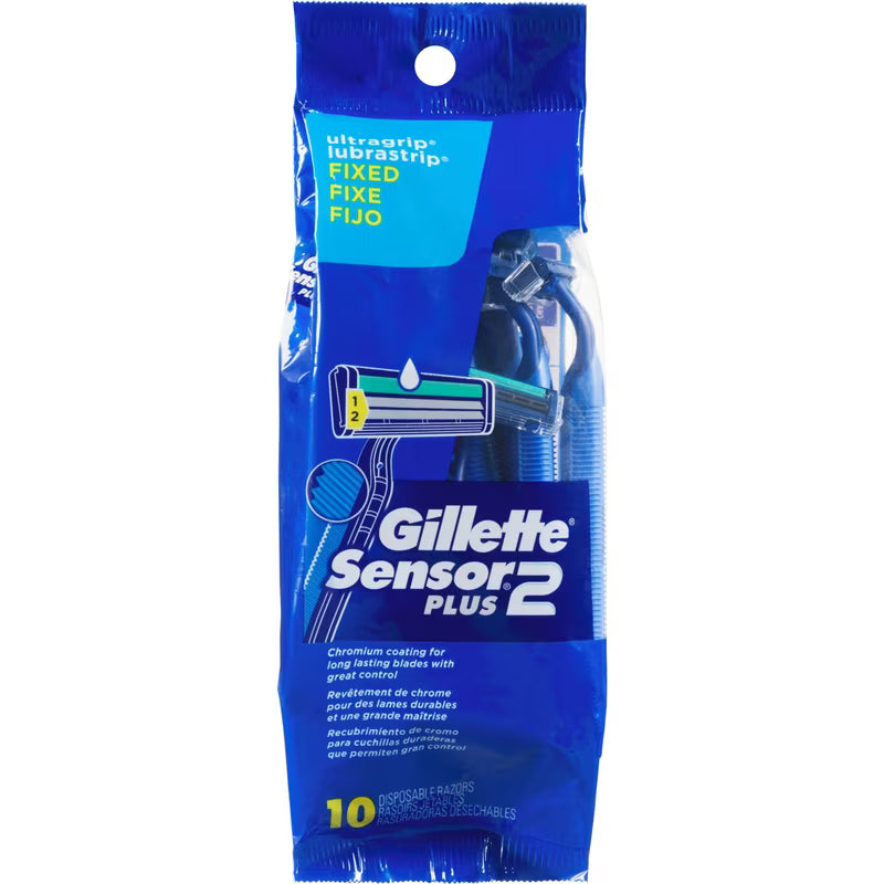 GILLETTE CUSTOM PLUS RAZOR SENSITIVE 10