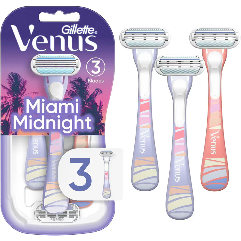 VENUS RAZORS DISPOSABLE MIAMI MIDNIGHT 3