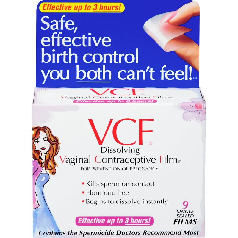VCF VAGINAL CONTRACEPTIVE FILM 9