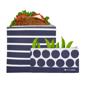 Lunchskins-Reusable Bag Set, Zip Stripe