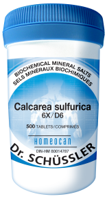 SCHÜSSLER MINERAL TISSUE SALTS    N°3 Calcarea sulfurica    NO.3-500 6X