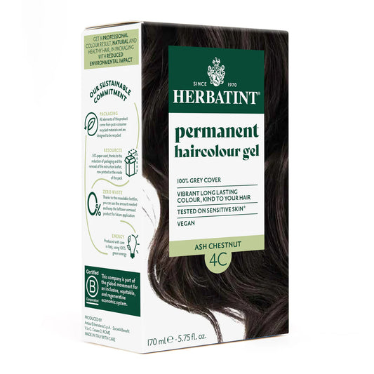 Permanent haircolour gel 4C Ash Chestnut, 170 ml