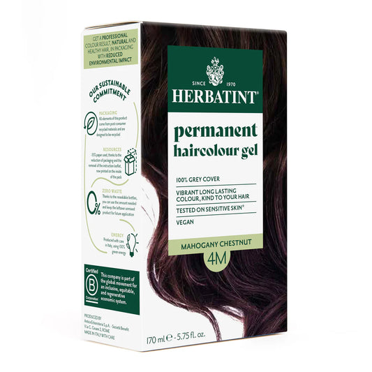 Permanent haircolour gel 4M Mahogany Chestnut, 170 ml