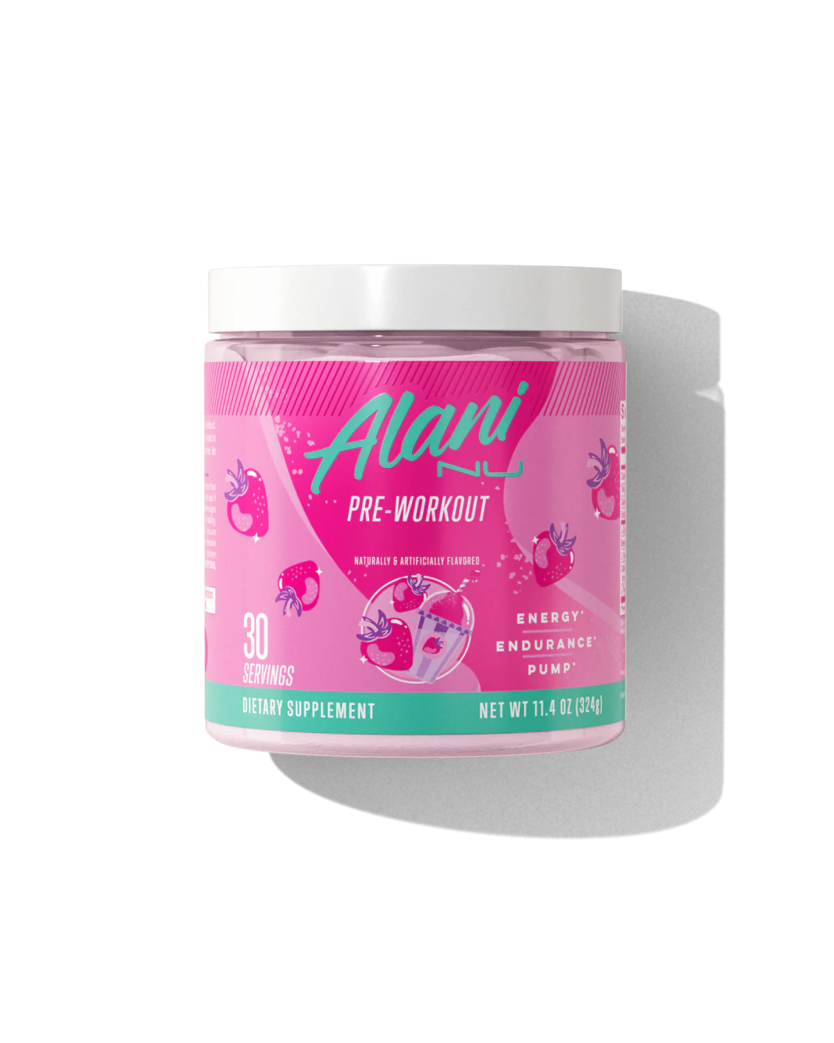 Alani Nu    Alani Nu Pre-Workout (English)    Flavour: Pink Slush 
Container Size: 30 Servings    Each