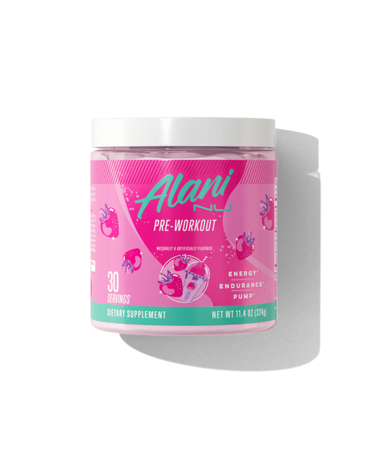 Alani Nu    Alani Nu Pre-Workout (English)    Flavour: Pink Slush 
Container Size: 30 Servings    Each