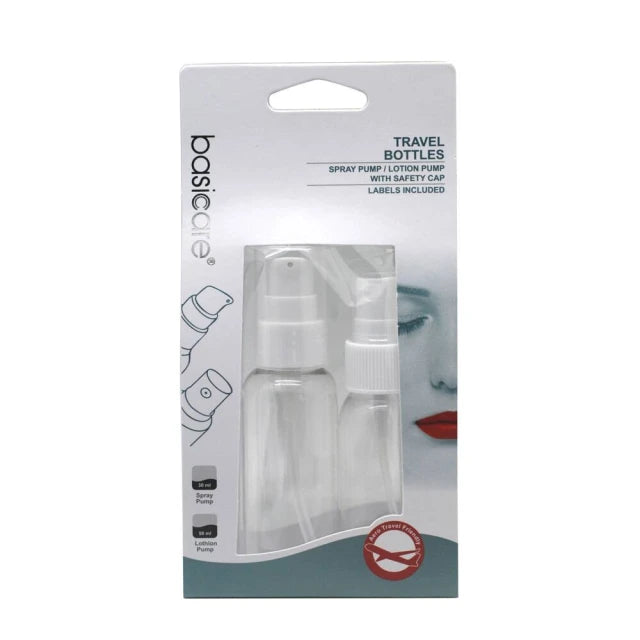 BASICARE   TRAVEL BOTTLES, SPRAY/PUMP