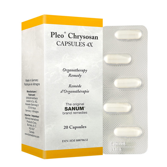 Pleo Sanum   Pleo Chrysosan Capsules 4X   20 capsules