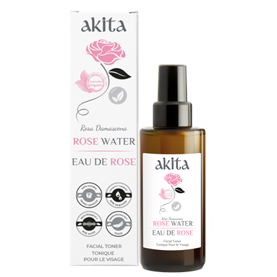 AKITA   All Natural Rose Water, 100ml