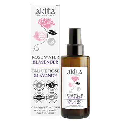 AKITA   All Natural Rose Water with Lavender, 100ml