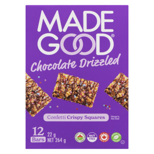 Made Good - Chocolate Drizzled Crispy Squares Confetti - 12CT