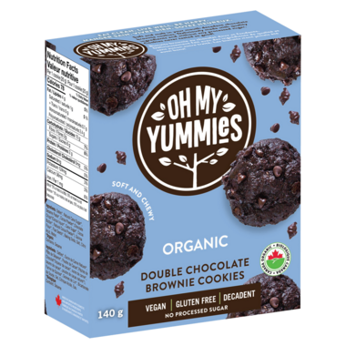Oh My Yummies_Oh My Yummy - Organic Double Chocolate Brownie Cookies_140g