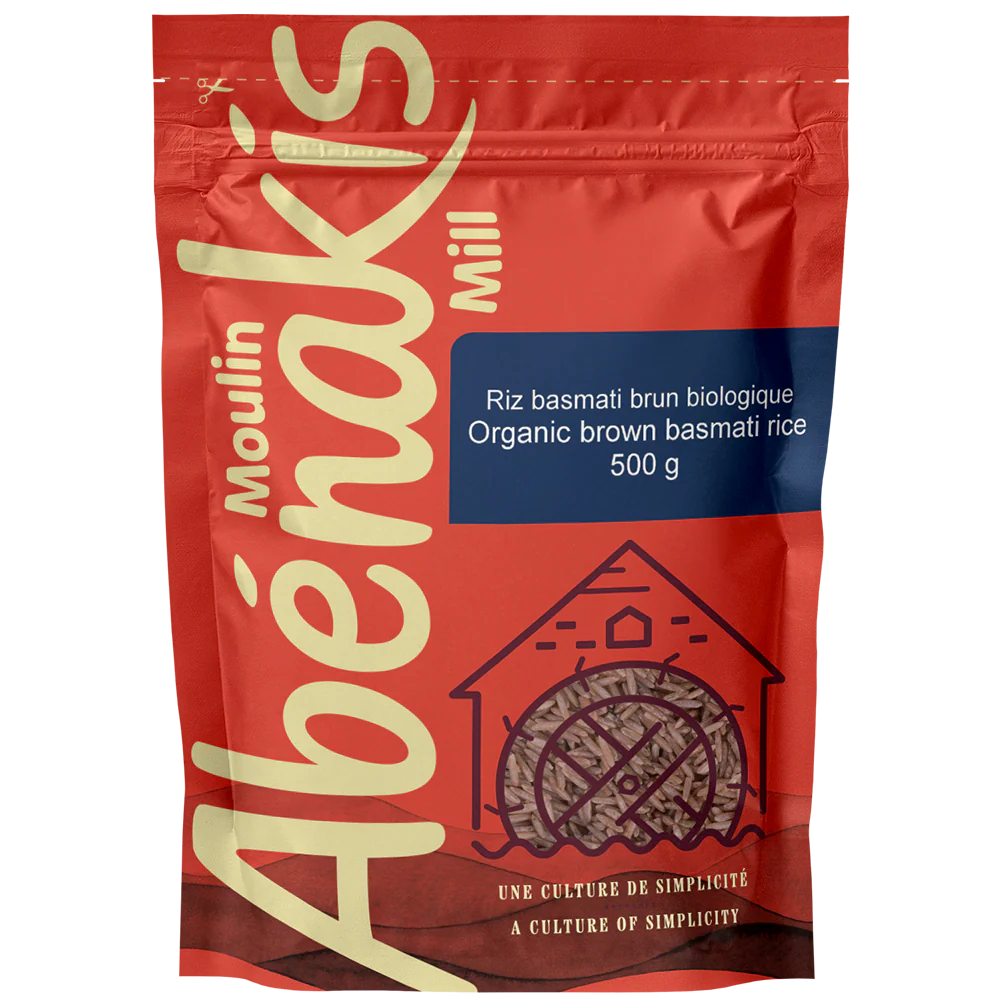 Abernaki Mill - NEW BRAND!   Organic Brown Basmati Rice   500 g