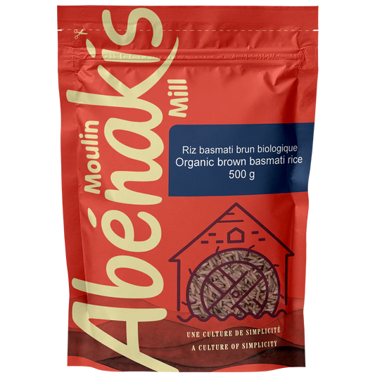 Abernaki Mill - NEW BRAND!   Organic Brown Basmati Rice   500 g