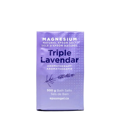 EPSOM GEL *   Triple Lavender Bath Salt, 500g