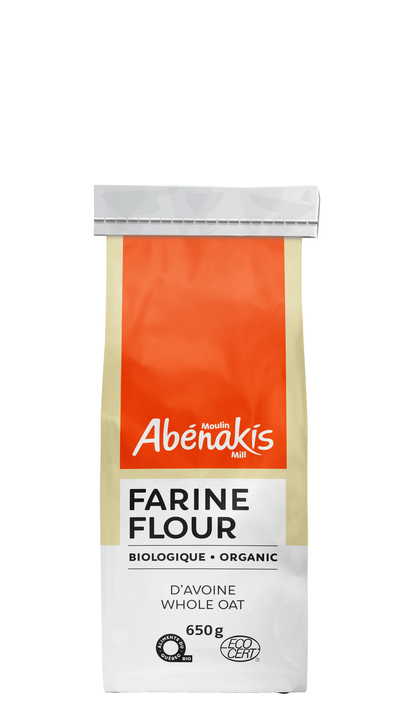 Abernaki Mill - NEW BRAND!   Organic Oat Flour   650 g