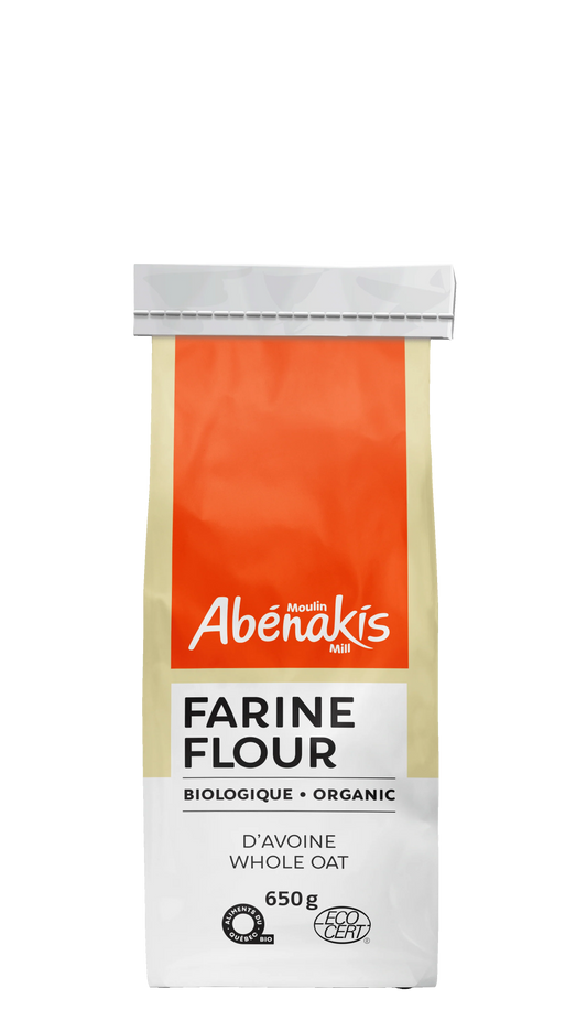 Abernaki Mill - NEW BRAND!   Organic Oat Flour   650 g