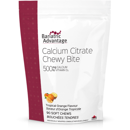 Bariatric Advantage - Calcium Citrate Chewy Bite 500 mg Tropical Orange