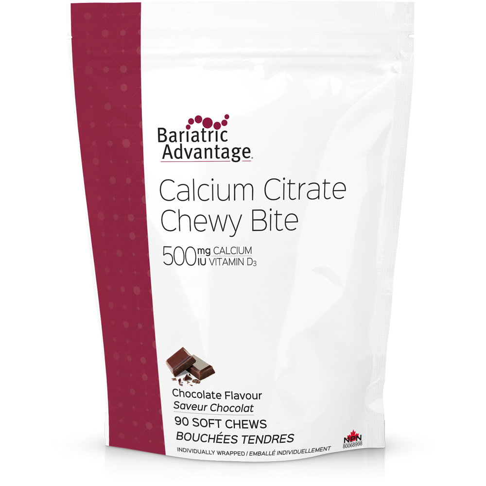 Bariatric Advantage - Calcium Citrate Chewy Bite 500 mg Chocolate