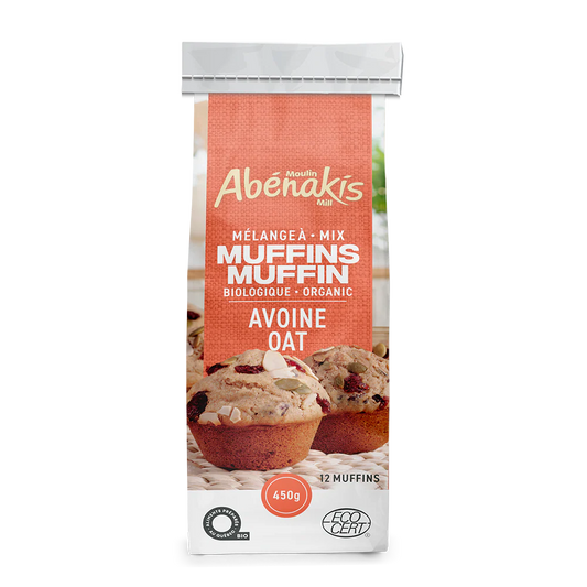 Abernaki Mill - NEW BRAND!   Organic Oat Bran Muffin Mix   450 g