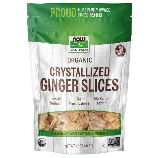 NOW    Organic Ginger Crystallized 340g