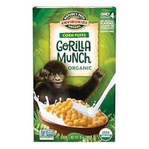 Envirokidz Cereal   Cooking Oils   Gorilla Munch - Cornmeal Spheres275G