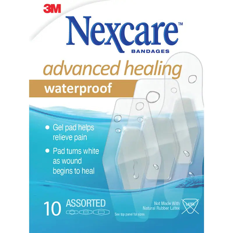 NEXCARE BANDAGES WATERPROOF HEALING ADVANCED 10