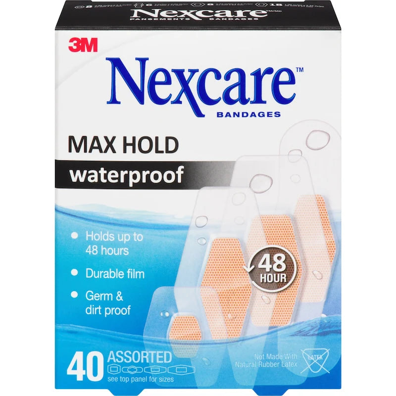 3M NEXCARE BANDAGES WATERPROOF MAX-HOLD 40