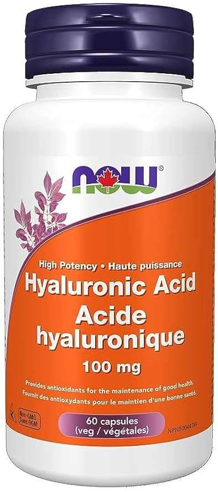 NOW    Hyaluronic Acid 100mg + Antioxidants 60vcap
