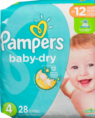 Pampers Diapers - Baby Dry Jumbo Size 4