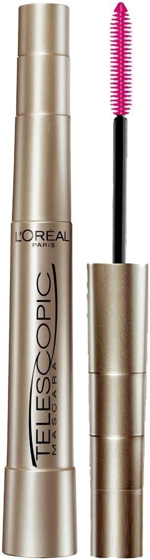 LOREAL TELESCOPIC MASCARA BLACKEST BLACK pack of 3