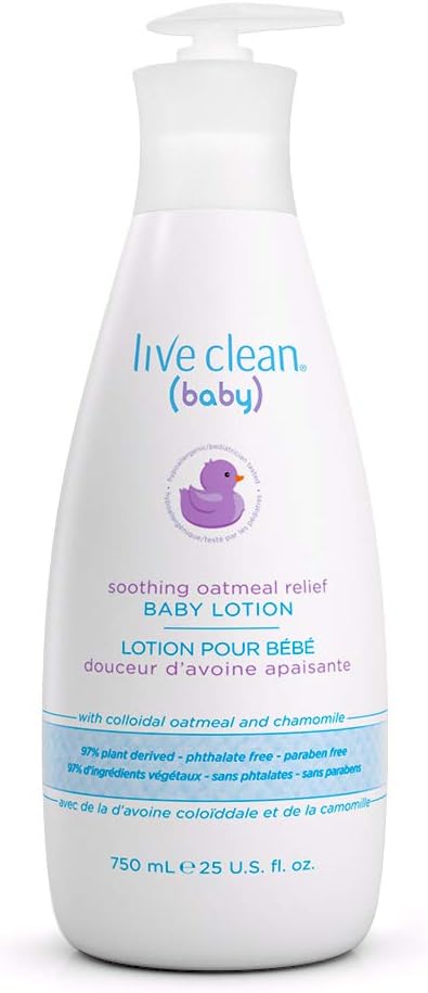 LIVE CLEAN BABY LOT SOOTHING OATMEAL RELIEF 750ML