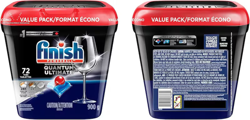 FINISH QUANTUM ULTIMATE 72 pack of 3