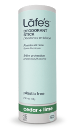 Lafe's Body Care   Stick Deodorant Cedar + Lime 64g