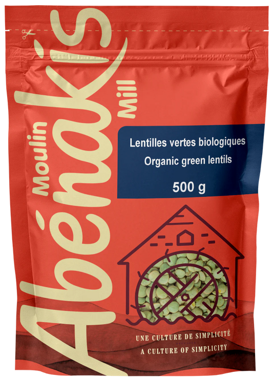 Abernaki Mill - NEW BRAND!   Organic Green Lentils   500 g