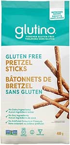 Glutino   Gluten Free Pretzels   Pretzel Sticks Family Bags 400G