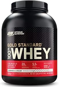 OPTIMUM NUTRITION   GOLD STANDARD 100% WHEY   COOKIES N CREAM   5lbs