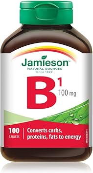 Jamieson    JMS Vitamin B1 (Thiamine) 100's    100Tablets