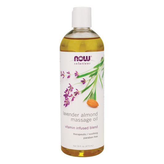 NOW    Lavender-Almond Massage Oil 473mL
