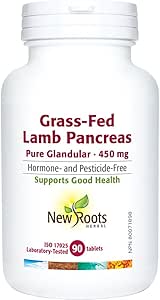 NEW ROOTS    Grass-Fed Lamb Pancreas Pure Glandular · 450 mg    90 tablets