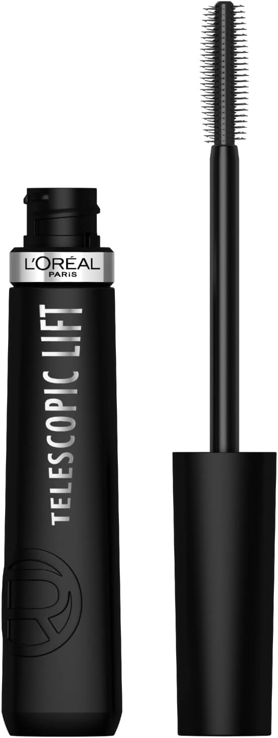 L'OREAL MASCARA TELESCOPIC LIFT BLACKEST BROWN pack of 3