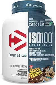 Dymatize    Dymatize ISO100    Flavour: Cocoa Pebbles 
Container Size: 5 lbs    Each