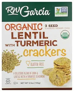 RW Garcia RW Garcia Crackers Organic Lentil & Turmeric 155 g – Smith's ...