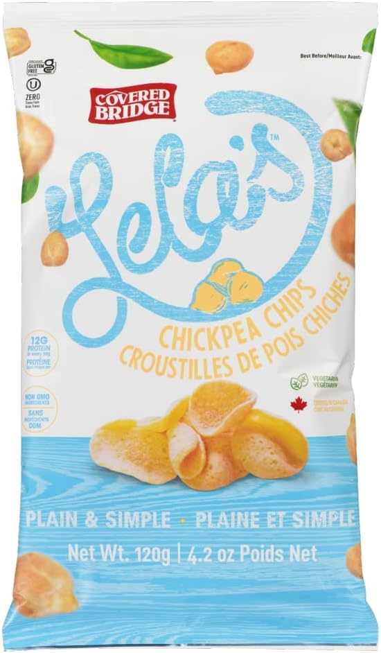 Covered Bridge  Plain & Simple Lela's Chickpea Chips  120G