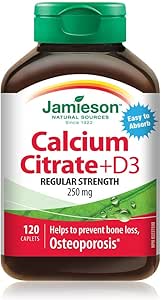 Jamieson Calcium Citrate + Vitamin D3 120's