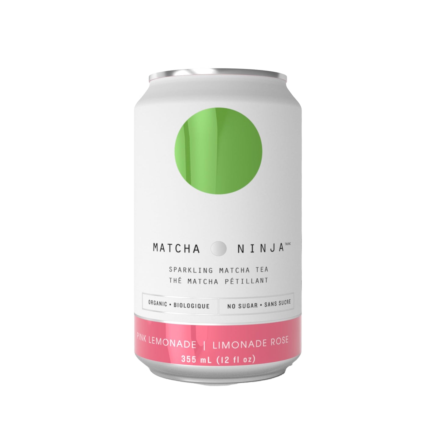 Matcha Ninja Sparkling Soda Pink Lemonade 355 mL