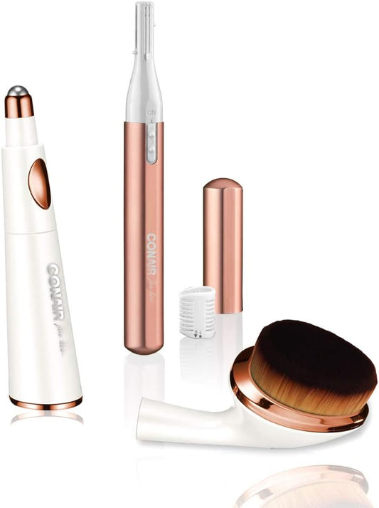 CONAIR TRUE GLOW ROSE QUARTZ BEAUTY TOOL pack of 4