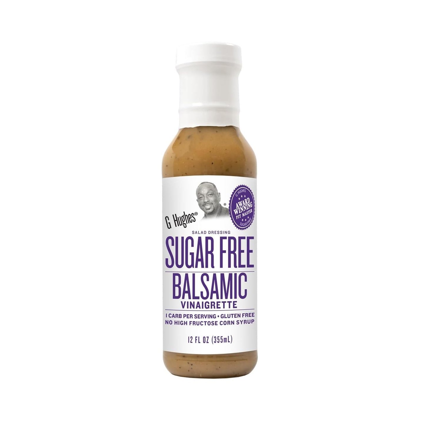 G Hughes Sugar Free Sauce    G Hughes Dressing    Flavour: Balsamic Vinaigrette 
Container Size: 355 mL    Case of 6