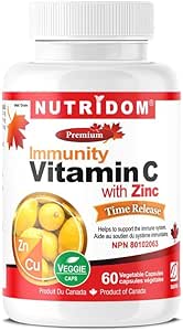 NUTRIDOM®    Vitamin C with Zinc/Copper -Time Release 60 Vcaps