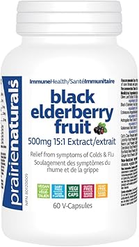 European Black Elderberry Fruit Extract 15:1  60 V-Caps