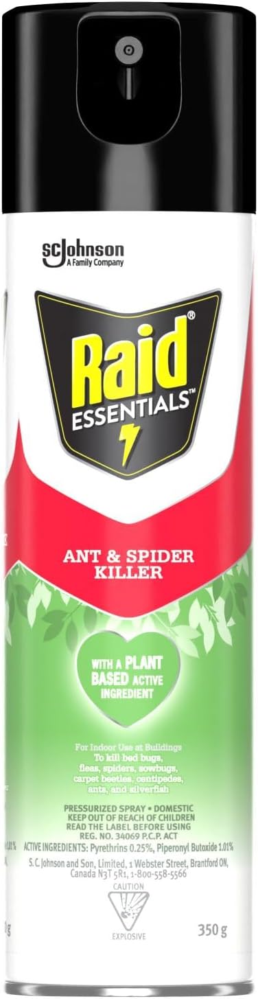 RAID ESSENTIALS ANT & SPIDER 350G AEROSOL pack of 12